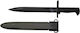 MFH US Bayonet Черен Нож с Калъф