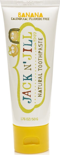 Jack n' Jill Children's Toothpaste for 6m+ with Banana Flavor Fluoride-Free 50g