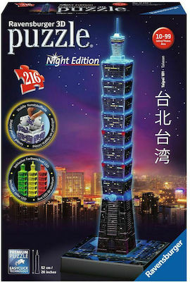 Taipei 101 Night Edition Puzzle 3D 216 Pieces