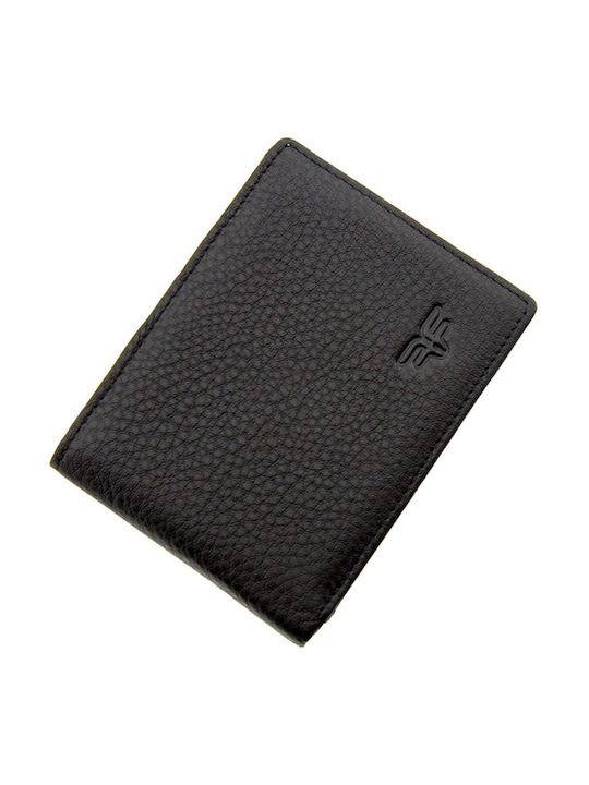 Small size leather wallet Forest 168-42-Black