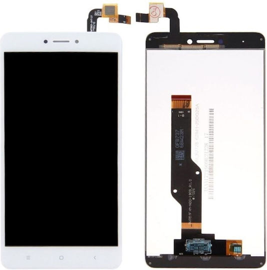 O ecran cu Mecanism Tactil pentru Redmi Note 4x (Alb)
