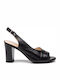 Din piele Sandale Negre