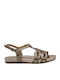 Women's Flat Sandals Anatomic in Gold Color