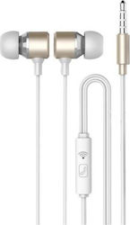 Golf M20 In-ear Handsfree Ακουστικά με Βύσμα 3.5mm Χρυσό Golf M20 In-ear Handsfree Ακουστικά με Βύσμα 3.5mm Χρυσό
