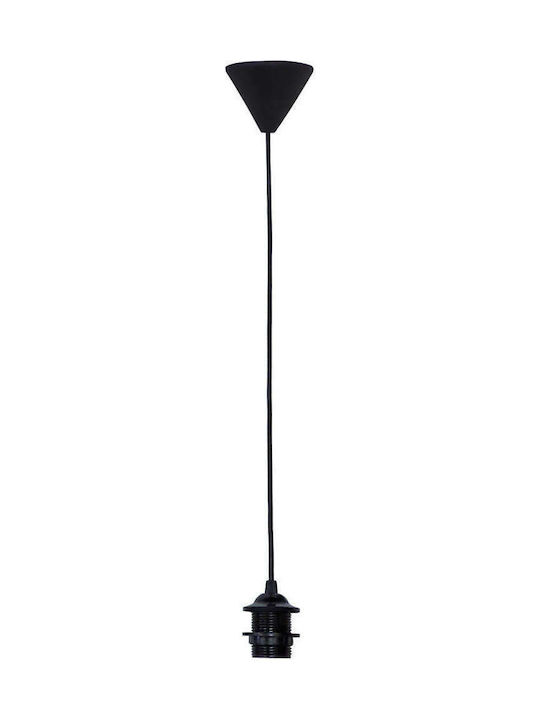 Heronia Pendel Pendant Light Suspension for Socket E27 Black