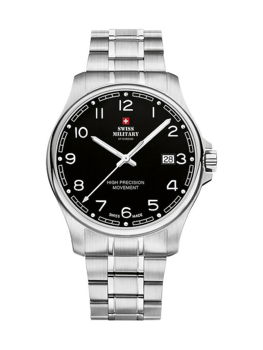 Swiss Military by Chrono Часовник Батерия с сребърен Метална Гривна SM30200.16