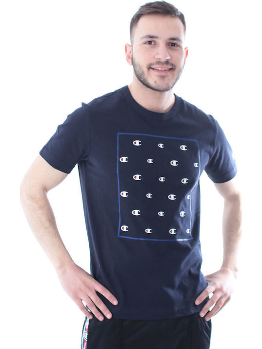 Crewneck Αθλητικό T-shirt Μπλε