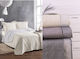 Rythmos Alessio 2 Module Cuvertură Single Microfibra 02 Albastru-Lila 160x240cm 2buc