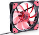 Akyga AW-12C 120mm 3-Pin Red Lighting Case Fan