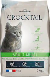 Flatazor Crocktail Adult Multi Dry Food for Adult Cats with Poultry / Vegetables 2kg