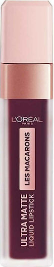 L'Oreal Paris Les Macarons Ultra Matte Long Lasting Liquid Lipstick Matte 830 Blackcurrant Crush 7.6ml