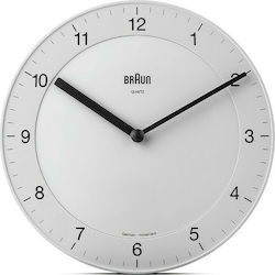 Braun BC06W Silent Wall Clock Plastic Λευκό Ø20cm