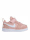 Court Borough Low PE TDV Kinder Sportschuhe Team Rot / Metallic Silber / Weiß