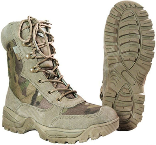 Mil-Tec Στρατιωτικά Αρβύλα Tactical Suede Χακί