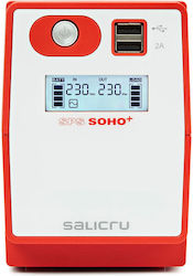 Salicru SPS 650 SOHO+ USV 650VA 360W mit 2 Schuko Steckdosen