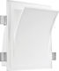 VK Lighting Rechteckig Gips Einbau Spot mit Fassung E14 Weiß 33x25cm. 1Stück