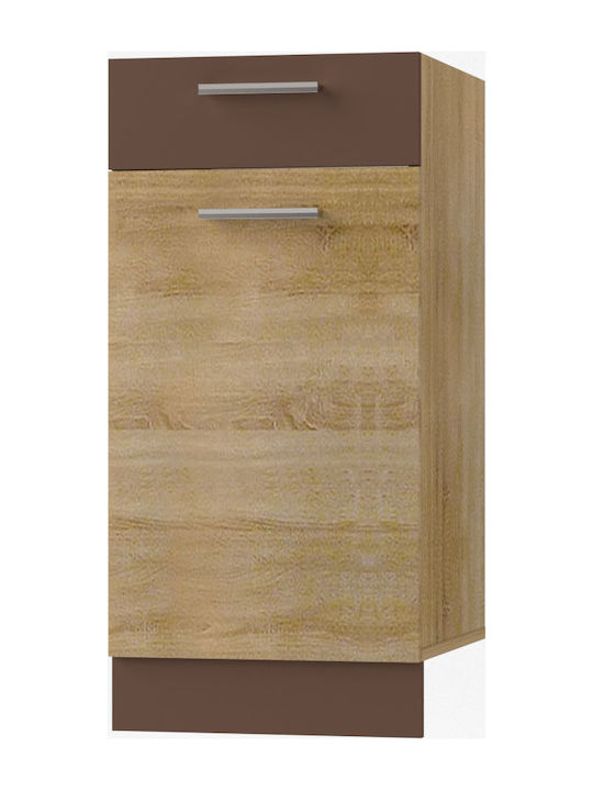 Alina Floor Cabinet Σονόμα-Μόκκα L40xW44.5xH85cm