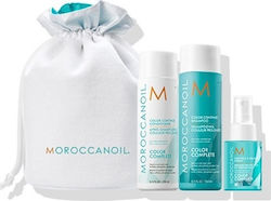 Moroccanoil Women's Hair Care Set Beauty in Bloom Color Complete with Shampoo / Conditioner / Toiletry Bag 4pcs