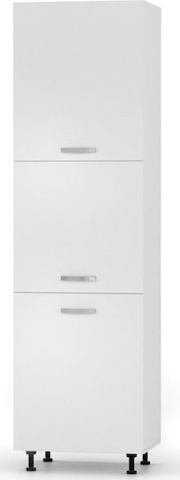 Στήλη Κουζίνας Charlotte 60x56x213.4cm Λευκό Στήλη Κουζίνας Charlotte 60x56x213.4cm Λευκό
