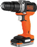 Black & Decker Κρουστικό Δραπανοκατσάβιδο Μπαταρίας 12V 1x1.5Ah