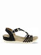 Parex Women's Flat Sandals Anatomic in Black Color