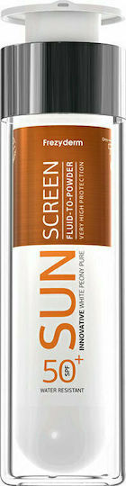 Frezyderm Sun Screen Fluid-to-Powder Αντηλιακή Λοσιόν Προσώπου SPF50 50ml