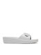 Scholl Massage Women's Flat Sandals Anatomic in White Color