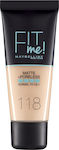 Maybelline Fit Me Matte + Poreless Liquid Make Up 118 Nude 30ml