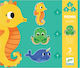 Kids Puzzle Sea Animals for 2++ Years 19pcs Djeco