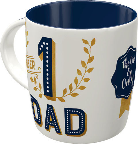 Nostalgic Art Number 1 Dad Κούπα Κεραμική Λευκή 330ml Nostalgic Art Number 1 Dad Κούπα Κεραμική Λευκή 330ml