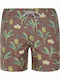 Basehit Herren Badebekleidung Shorts Cranberry Blumen