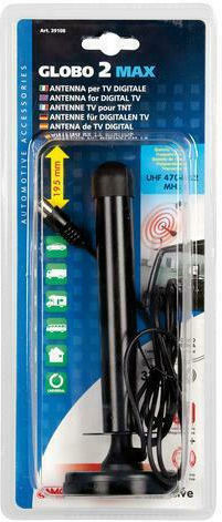 Lampa Car Antenna Roof Globo 2 Max Sticker for TV in Black Color