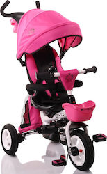Byox Flexy Lux Kids Tricycle Foldable, Convertible, With Push Handle & Sunshade for 18+ Months Pink