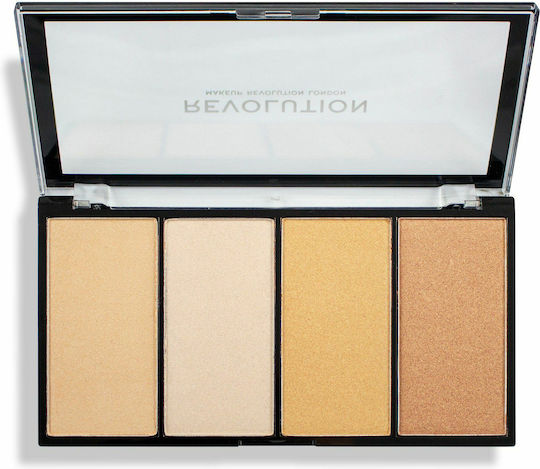 Revolution Beauty Re-loaded Highlighter Palette Lustre Lights Топъл 20гр