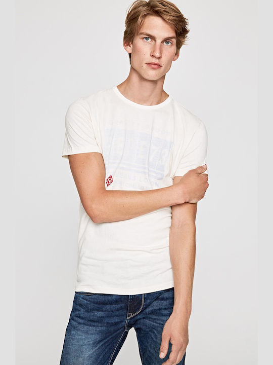 Pepe Jeans Men's Short Sleeve T-shirt White PM506085-803