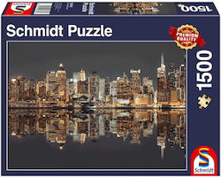 New York Skyline at Night Puzzle 2D 1500 Pieces