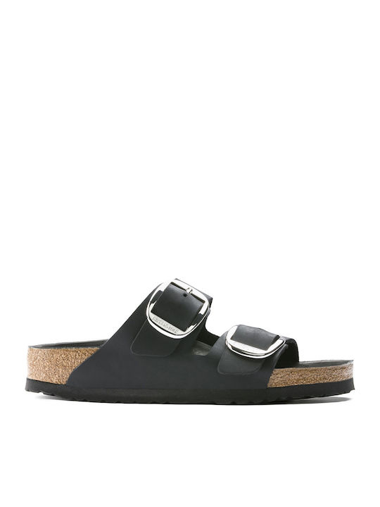 Birkenstock Arizona Big Buckle Oiled Leather Δερμάτινα Ανατομικά Σανδάλια Μαύρα Birkenstock Arizona Big Buckle Oiled Leather Δερμάτινα Ανατομικά Σανδάλια Μαύρα