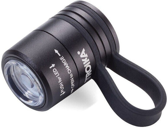 Troika Rechargeable Flashlight LED Eco Run Black
