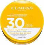 Clarins Mineral Compact Powder Αντηλιακή Πούδρα Προσώπου SPF30 με Χρώμα Beige 15gr