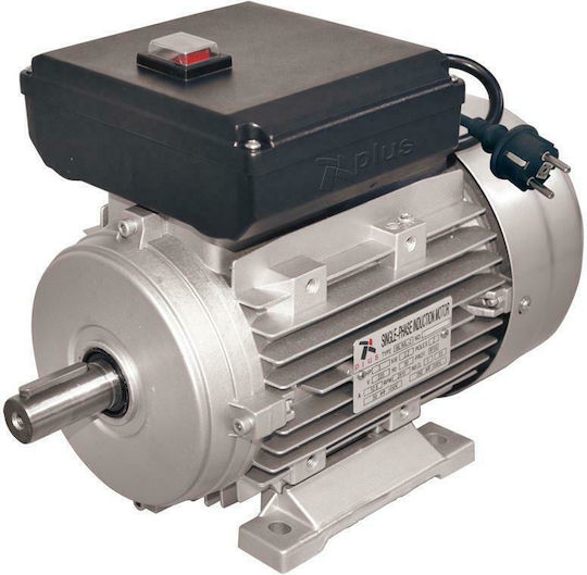 Plus Μονοφασικός Ηλεκτροκινητήρας 0.5hp Μέγιστων Στροφών 2800rpm με Σφήνα 220V