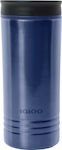 Igloo Isabel Natural Glas Thermosflasche Rostfreier Stahl BPA-frei Blau 470ml mit Mundstück 41453