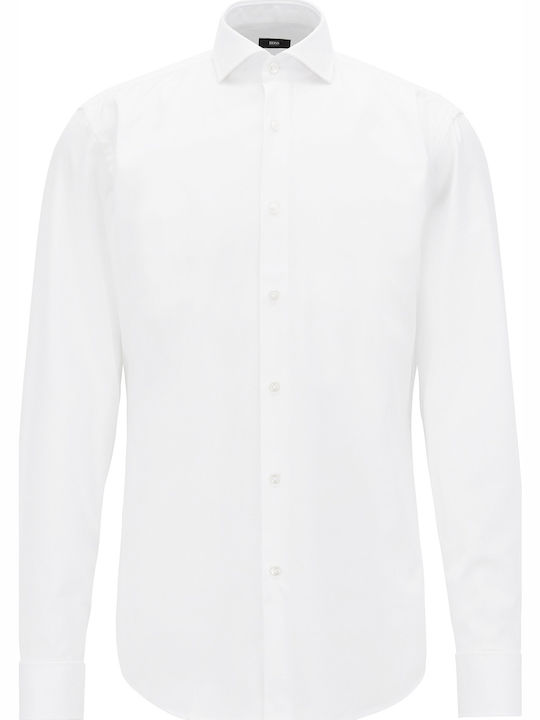 Hugo Boss Men's Shirt Long Sleeve White 50308164-100