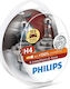Philips Lamps Car X-tremeVision G-Force H4 Halogen 3500K Warm White 12V 60W 2pcs