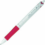 Pilot Στυλό Ballpoint 1.0mm με Κόκκινο Mελάνι Acroball Pure White