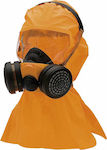 Climax Μάσκα Ολόκληρου Προσώπου με Φίλτρα A1 & Κουκούλα από PVC 756 Πορτοκαλί