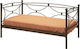 Margarita Sofa Bed Double Metal for Mattress 110x200cm Colour Choice Options