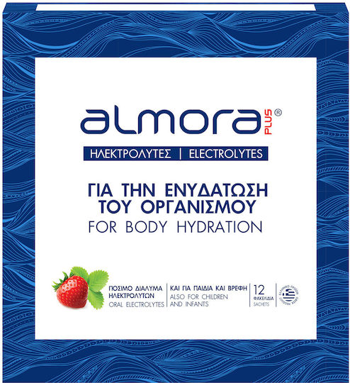 almora SACHET- Electrolytes for Hydration & Electrolyte Replenishment - Strawberry - 12 Sachets