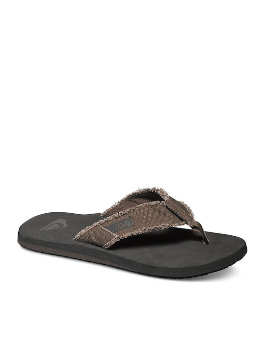 Quiksilver Monkey Abyss Men's Flip Flops Brown