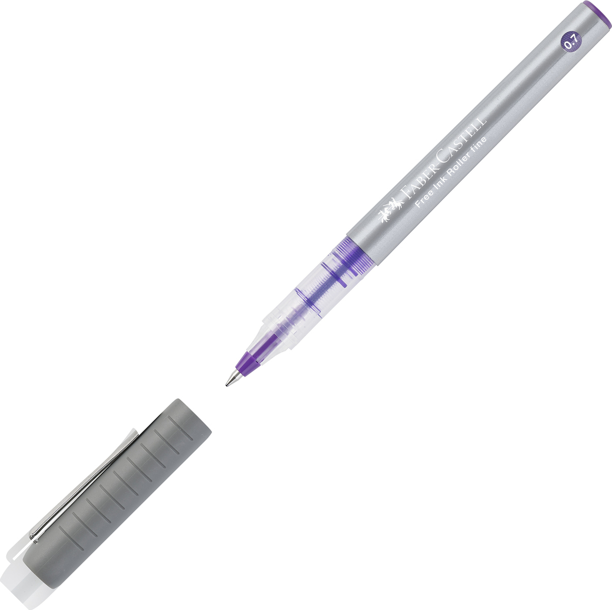 FaberCastell Free Ink Roller Fine Rollerball 0.7mm με Μωβ Μελάνι