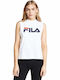 Helena Summer Women's Cotton Blouse Sleeveless White